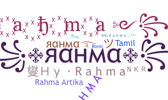 暱稱 - Rahma