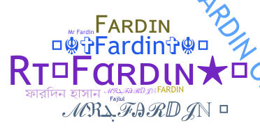 暱稱 - Fardin