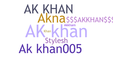 暱稱 - Akkhan