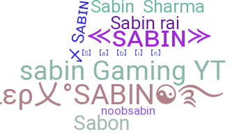 暱稱 - Sabin