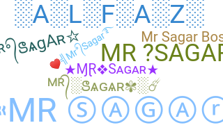 暱稱 - MrSagar