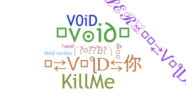 暱稱 - void