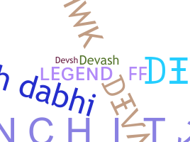 暱稱 - devash