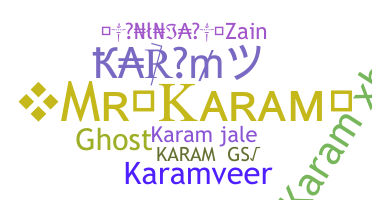 暱稱 - Karam