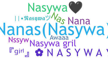 暱稱 - Nasywa