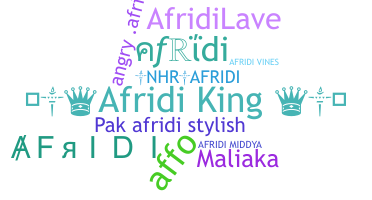 暱稱 - Afridi
