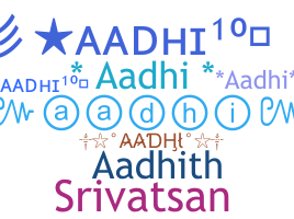 暱稱 - Aadhi