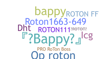暱稱 - Roton