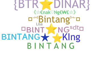 暱稱 - Bintang