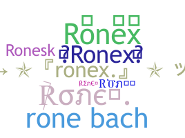 暱稱 - Ronex