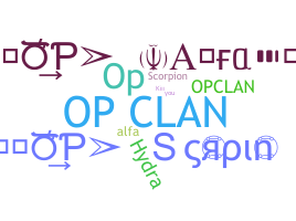 暱稱 - OpClan