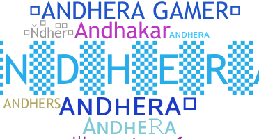 暱稱 - Andhera