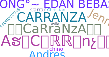 暱稱 - Carranza