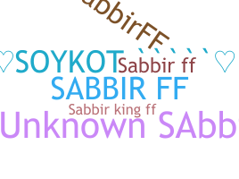 暱稱 - SabbirFf