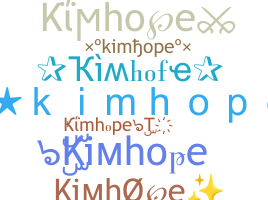 暱稱 - kimhope