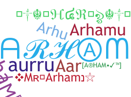 暱稱 - Arham