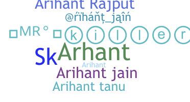暱稱 - Arihanth