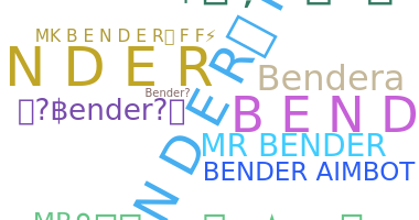 暱稱 - Bender
