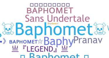 暱稱 - Baphomet