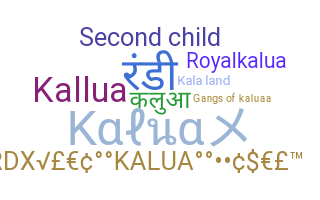 暱稱 - Kalua