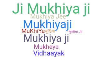 暱稱 - Mukhiya