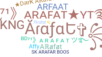 暱稱 - Arafat