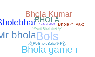 暱稱 - Bhola