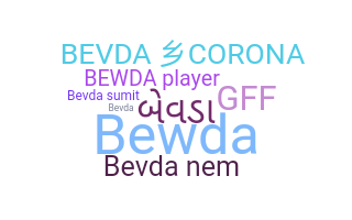 暱稱 - BEVDA