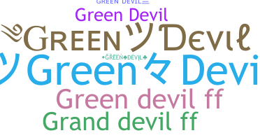 暱稱 - greendevil