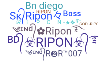 暱稱 - Ripon