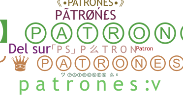 暱稱 - Patrones