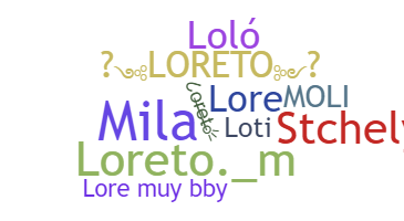 暱稱 - Loreto