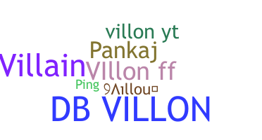 暱稱 - Villon