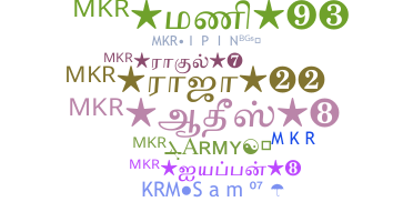 暱稱 - mkr