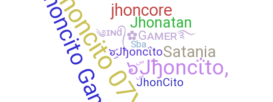 暱稱 - Jhoncito