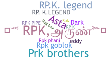 暱稱 - RPK