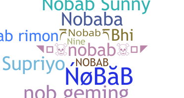 暱稱 - Nobab