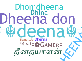 暱稱 - Dheena