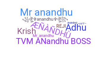 暱稱 - Anandhu