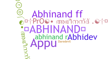 暱稱 - Abhinand