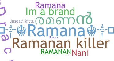 暱稱 - Ramanan