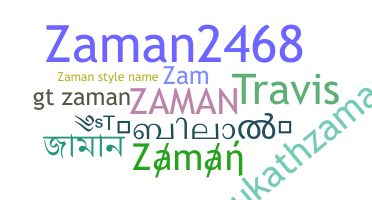 暱稱 - Zaman