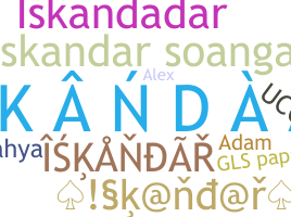暱稱 - Iskandar