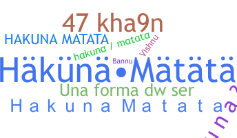 暱稱 - HakunaMatata