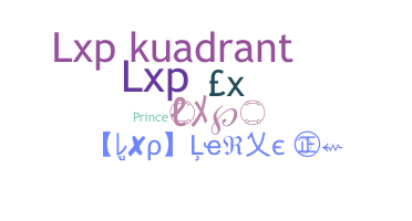 暱稱 - LXP