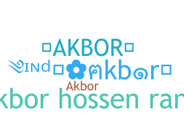 暱稱 - akbor
