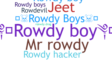 暱稱 - RowdyBoy
