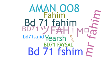 暱稱 - Bd71Fahim