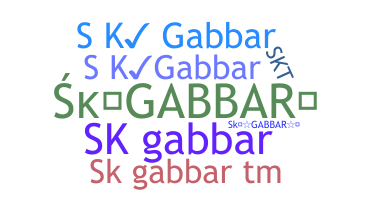 暱稱 - SKgabbar