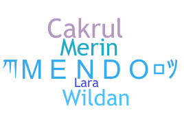 暱稱 - Mendo